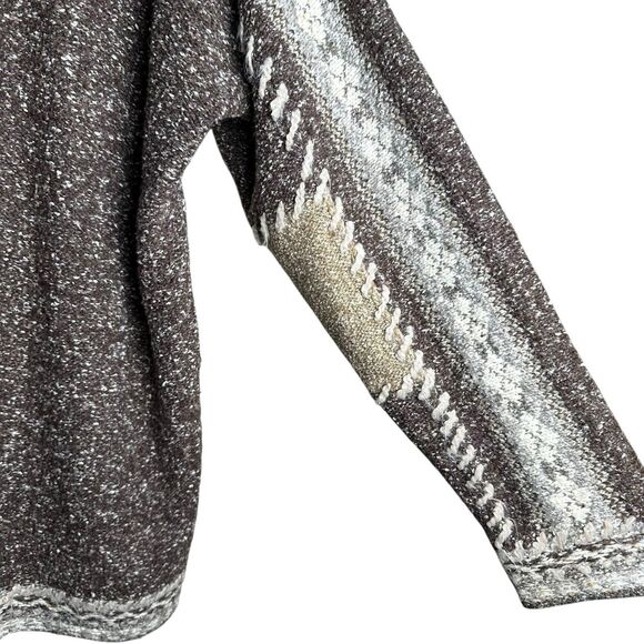 Vintage Ivy Collectibles Chunky Knit Cardigan Sweater Medium Geo Boho Grunge - Picture 6 of 9